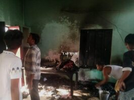 पूर्व माध्यमिक विद्यालय कलापुर के स्मार्ट क्लास की शैक्षिक सामग्री जलकर राख