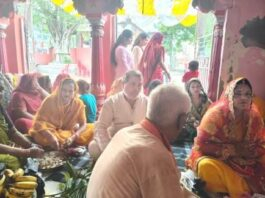 श्री राम जानकी मंदिर गोरारी में देर रात तक चलता रहा भण्डारा