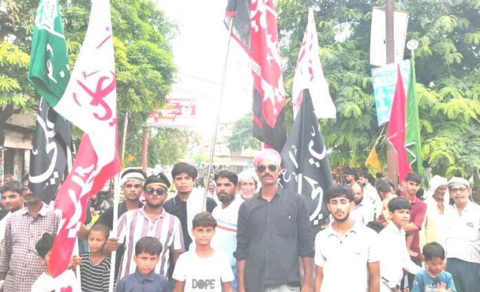 मोहर्रम की सातवीं पर निकला अलम का जुलूस