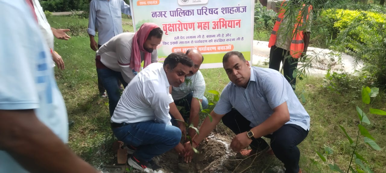 SHAHGANJ पौधारोपण न्यूज़ 1 SHAHGANJ पौधारोपण न्यूज़