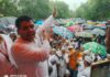 बारिश के बीच लखनऊ में गूंजी पुरानी पेंशन बहाली और निजीकरण समाप्ति की मांग