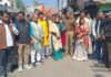 नर्मदेश्वर शिव व शनिदेव मंदिर की हुई प्राण-प्रतिष्ठा, नगर में निकली भव्य शोभायात्रा
