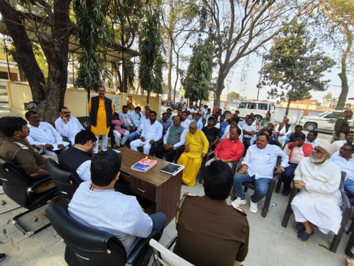 त्योहारों को लेकर हुई शांति समिति की बैठक सपंन्न