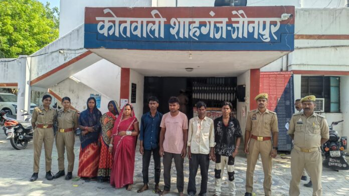 शाहगंज पुलिस ने 7 लोगों को शांति भंग में किया गिरफ्तार